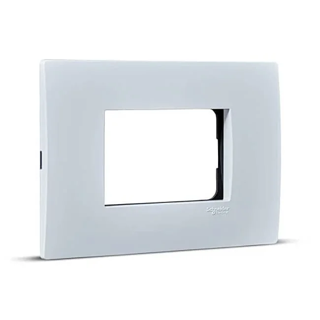 Schneider Electric Opale 3 M Universal Grid & 3 Module Cover Frame - White (Pack of 10 Pcs), X0733WH