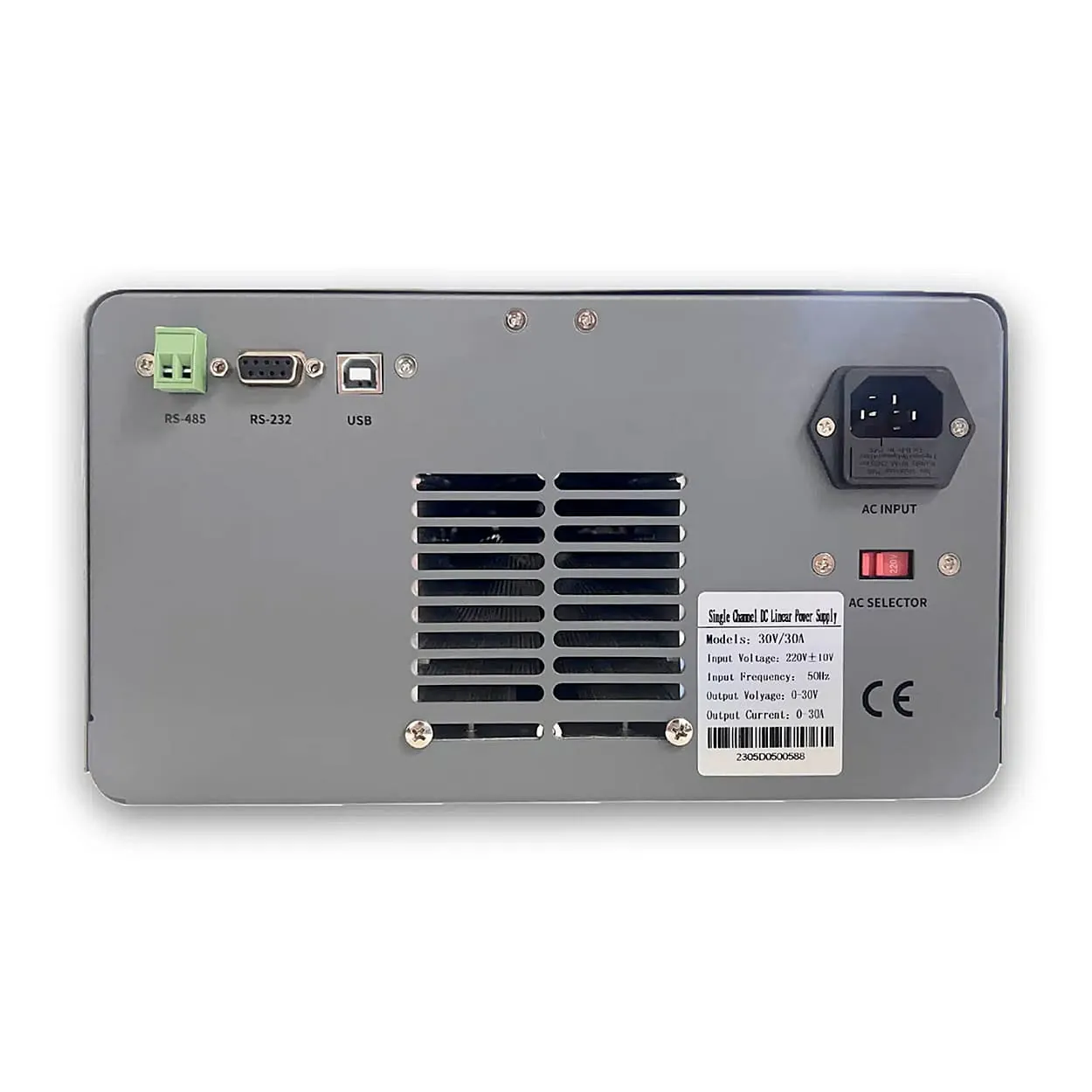 Metravi 0 - 30V / 0 - 30A Programmable DC Regulated Power Supply (Single Output), PRPS-3030