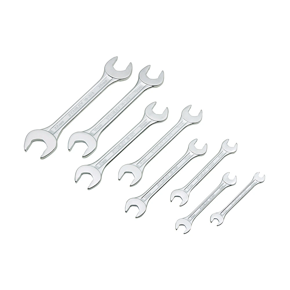 Stanley 8 Pcs Matte Finish Double Open End Spanner Set, 70-379E