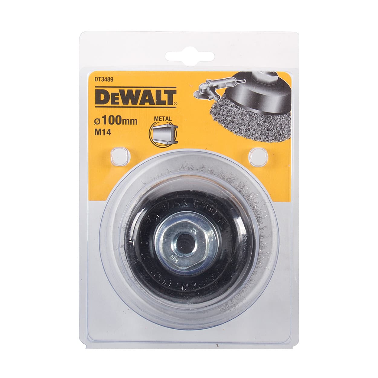 Dewalt 100 mm Dia. Crimped Wire Cup Brush, DT3489-QZ