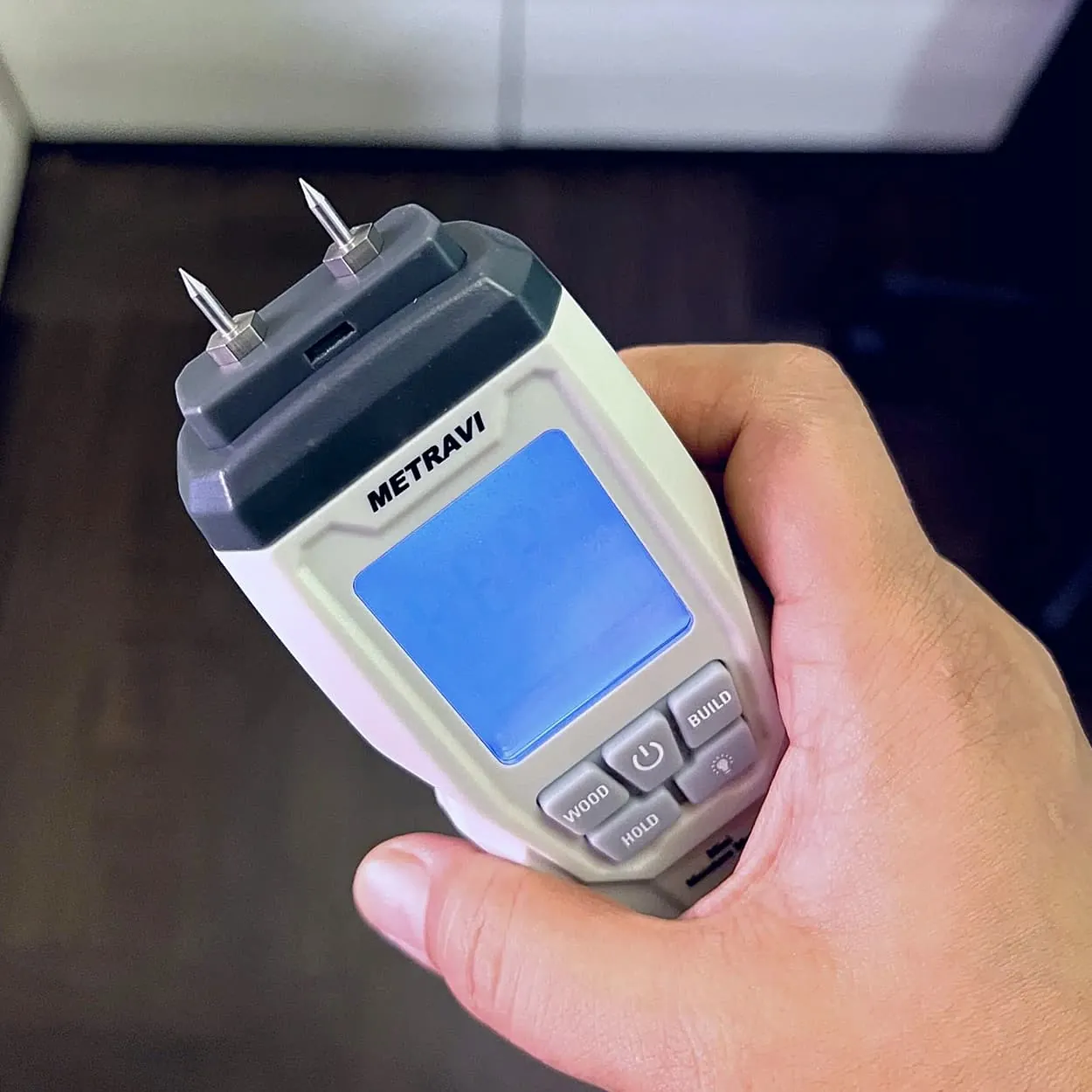 Metravi 6% - 99% Pin-Type Digital Moisture Meter (Mini Environment Meter), ET-99M