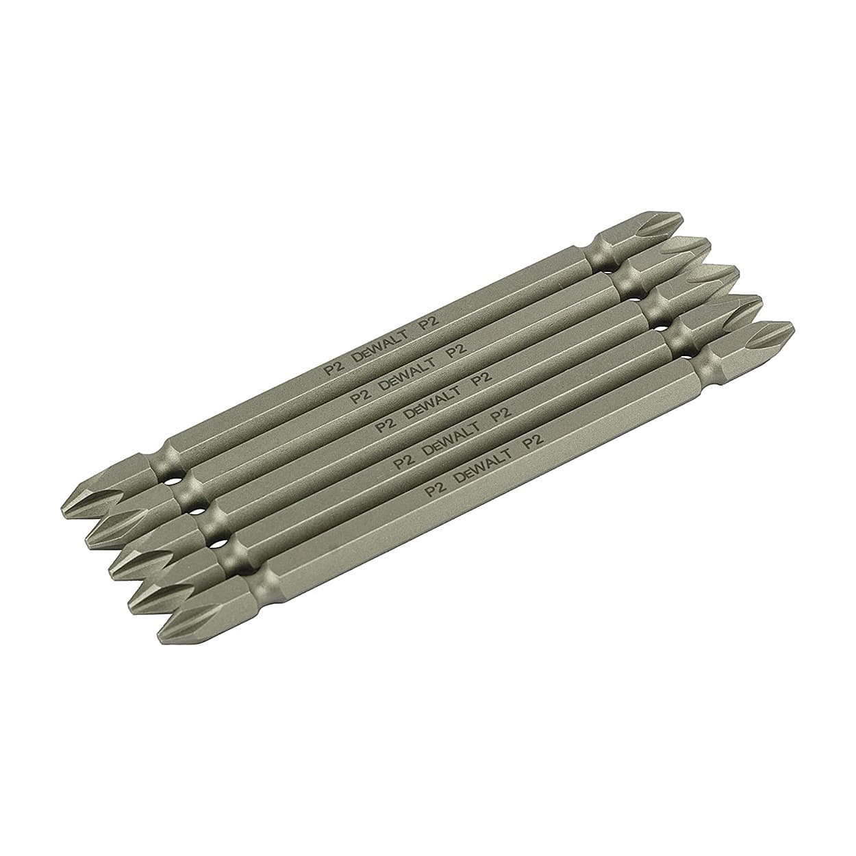 Dewalt PH2 x 110 mm Length Phillips Double Ended Screwdriver Bit Set (Pack of 5 Pcs), DWA00001