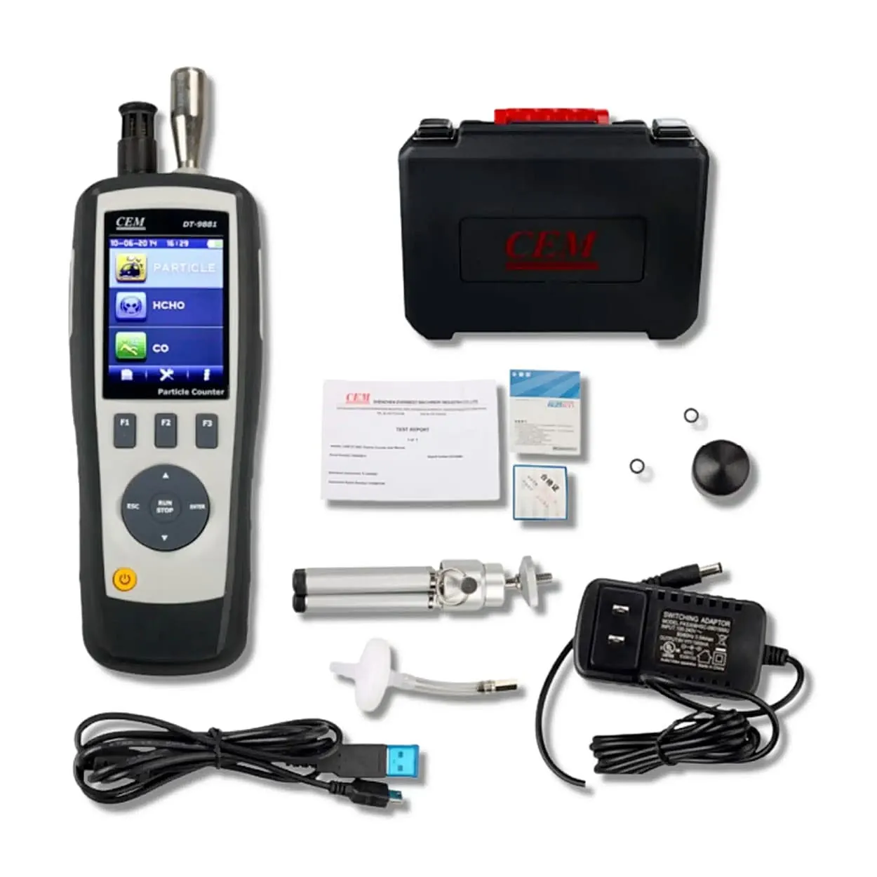 CEM Air Particle Counter (Measure Up To 6 Channels Of Particle Sizes), DT-9880