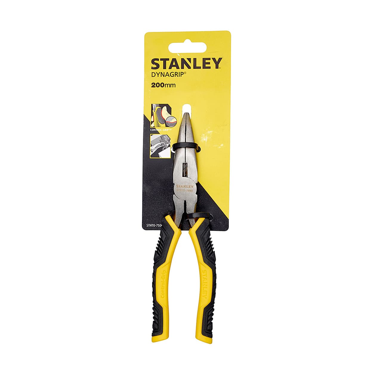 Stanley 8 inch / 200 mm Dynagrip Long Bent Nose Pliers, STHT0-75066