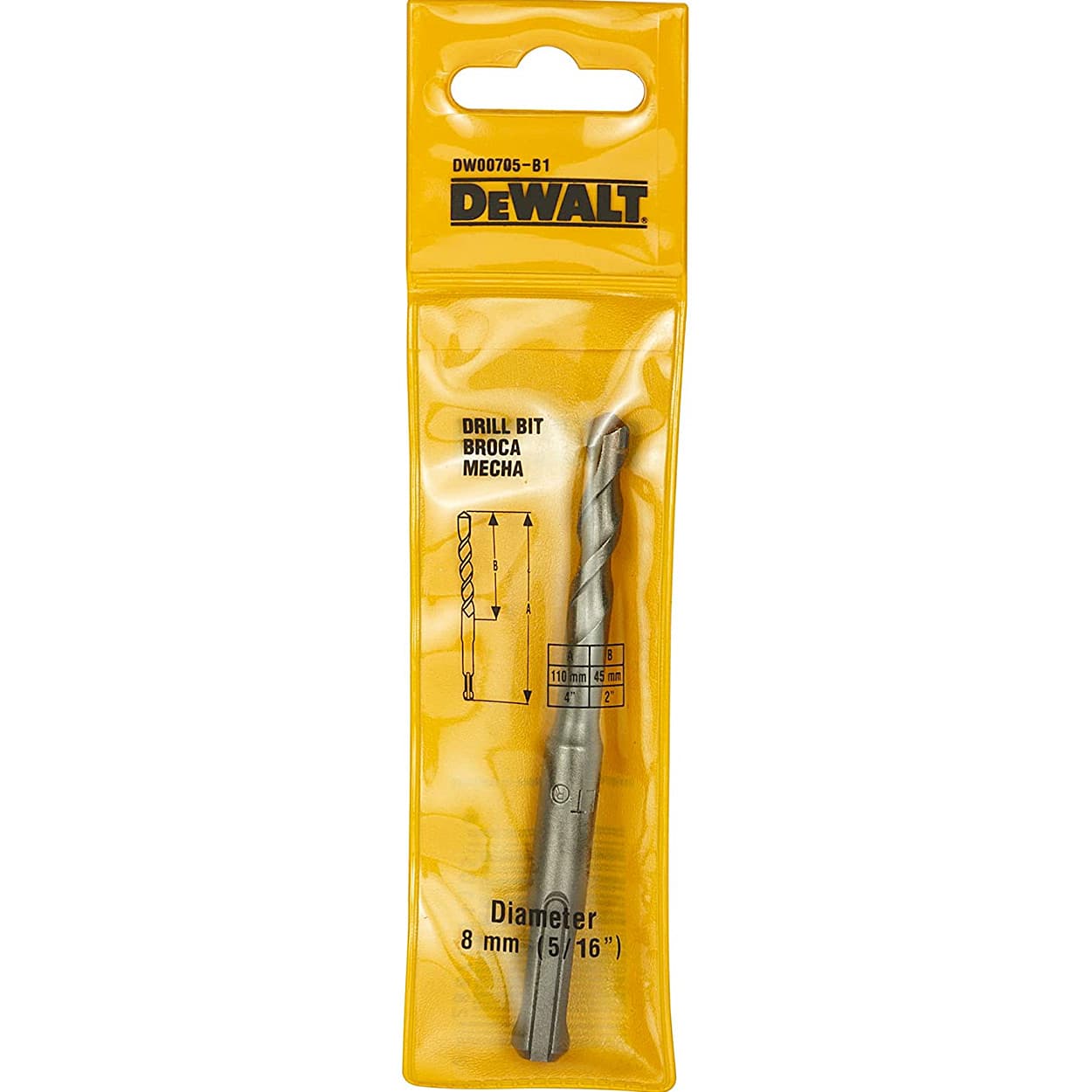 Dewalt 8.00 x 110 mm SDS Plus Extreme Drill Bit, DW00705-B1
