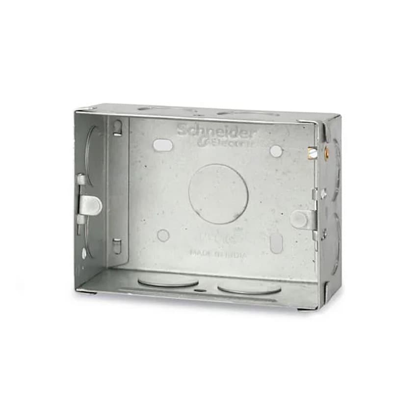 Schneider Electric 3 Modules 0.8 mm Thickness Metal Box, ME0103