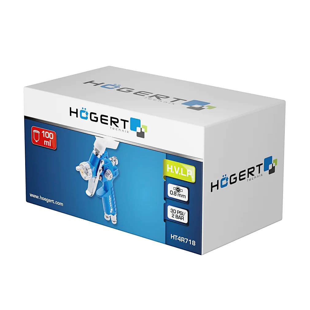 Hogert 100 ml / 1.4 mm Spray Gun With Top Cup, HT4R718