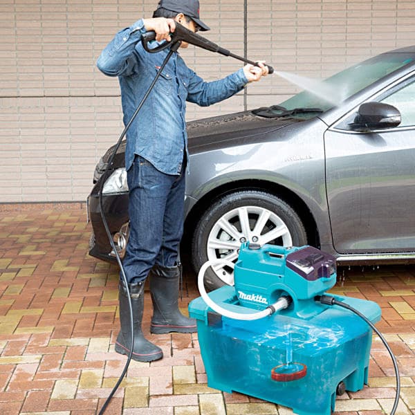 Makita 18V X2 LXT BL 8 MPa Cordless High Pressure Washer with Rapid Charger & 1 Pcs 5.0Ah Batteries, DHW080PT2