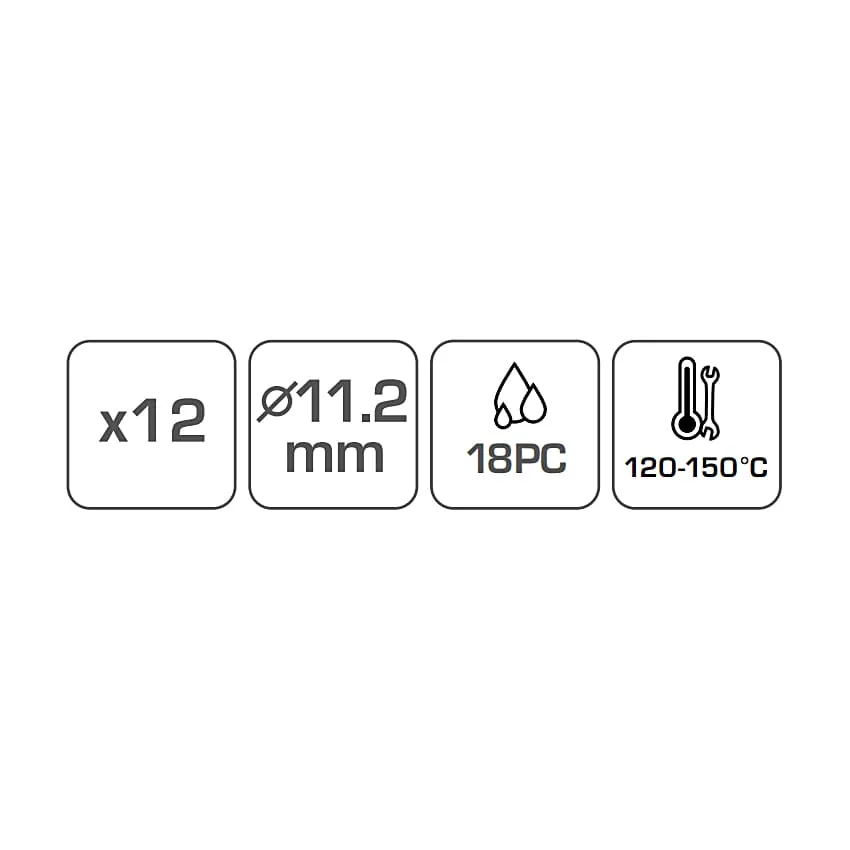 Hogert 11.2 mm Glue Gun Sticks (Pack of 12 Pcs), HT2C137