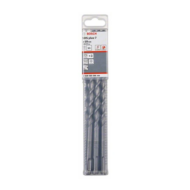 Bosch 10 x 215 mm SDS plus-7 Hammer Drill Bits, 2 608 585 066