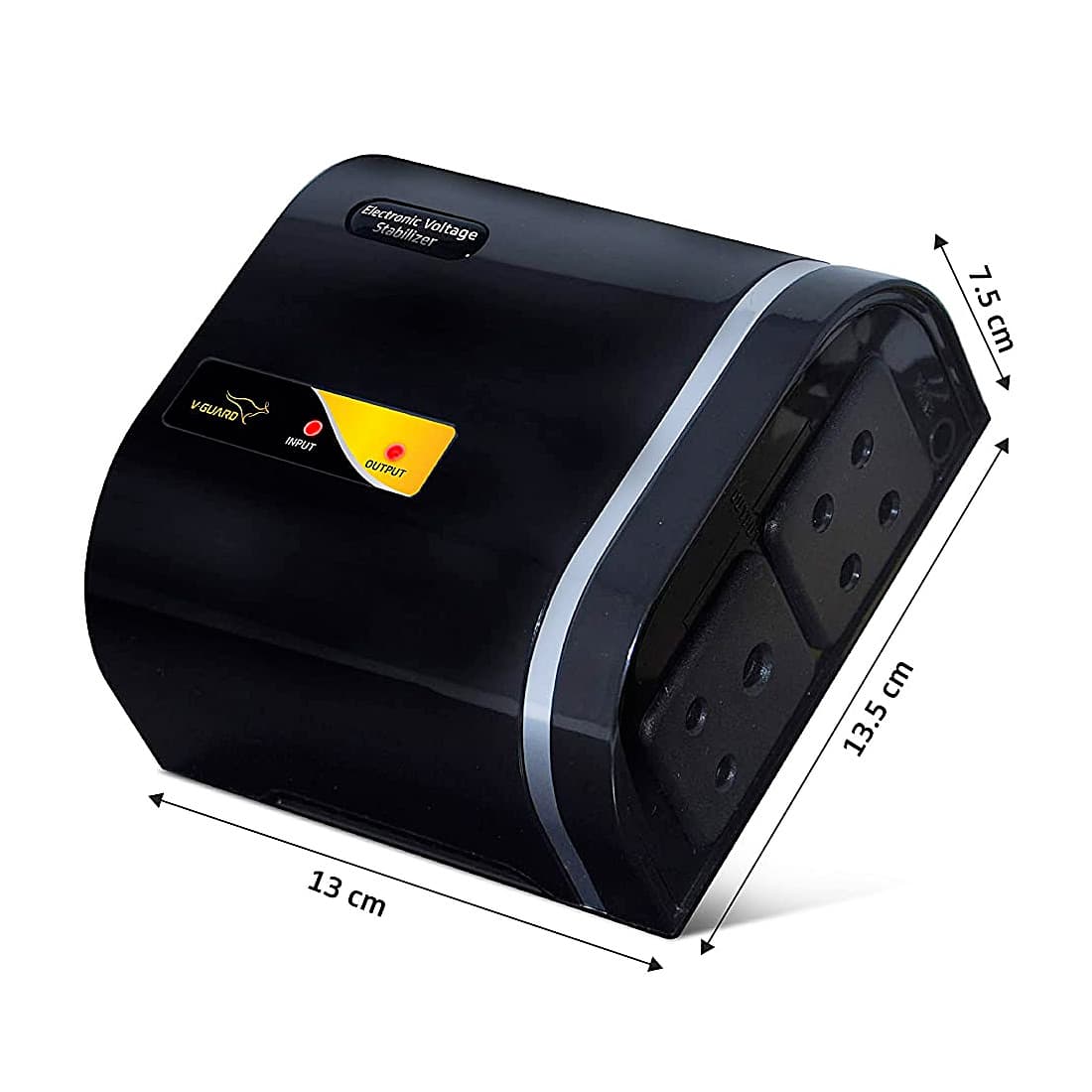 V-Guard 90-280V Electronic Voltage Stabilizer For Upto 28 Inch Smart/LED TV & Set Top Box, CRYSTAL NANO
