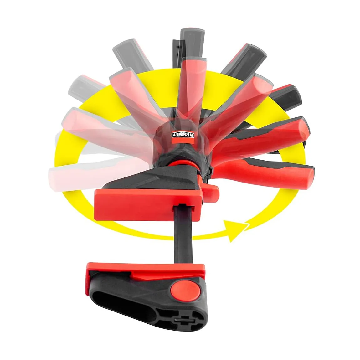 Bessey 600 mm One-Handed Clamp with Rotating Handle, EZ360-60