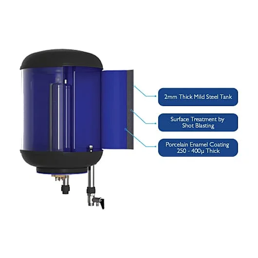 Venus Magma Plus 200 Ltr / 3 kW Horizontal Storage Water Heater (Geyser), 200 GH
