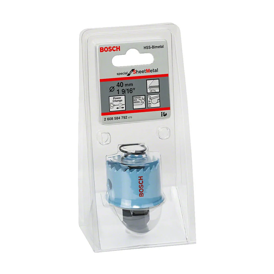 Bosch 40 mm Sheet Metal Power Change Adapter, 2 608 584 792