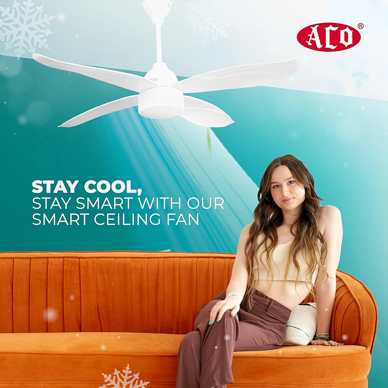 Aco 1200 mm Smart BLDC Ceiling Fan, AP-1200