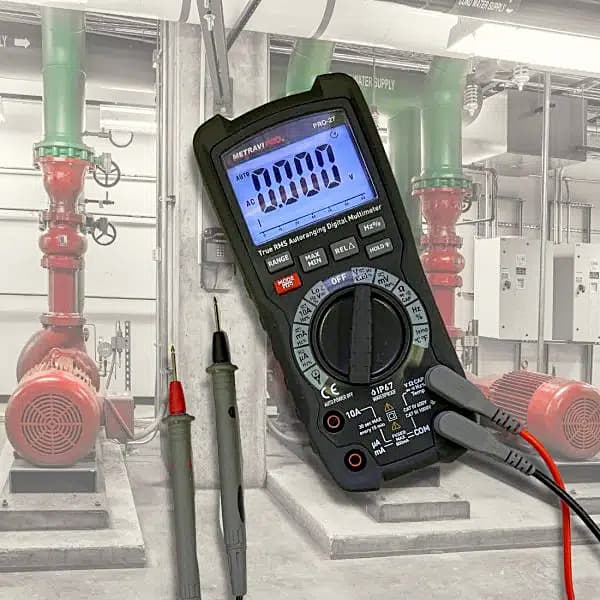 Metravi 6000 Counts / 1000 V AC / DC Digital TRMS Multimeter with VFD, PRO 27
