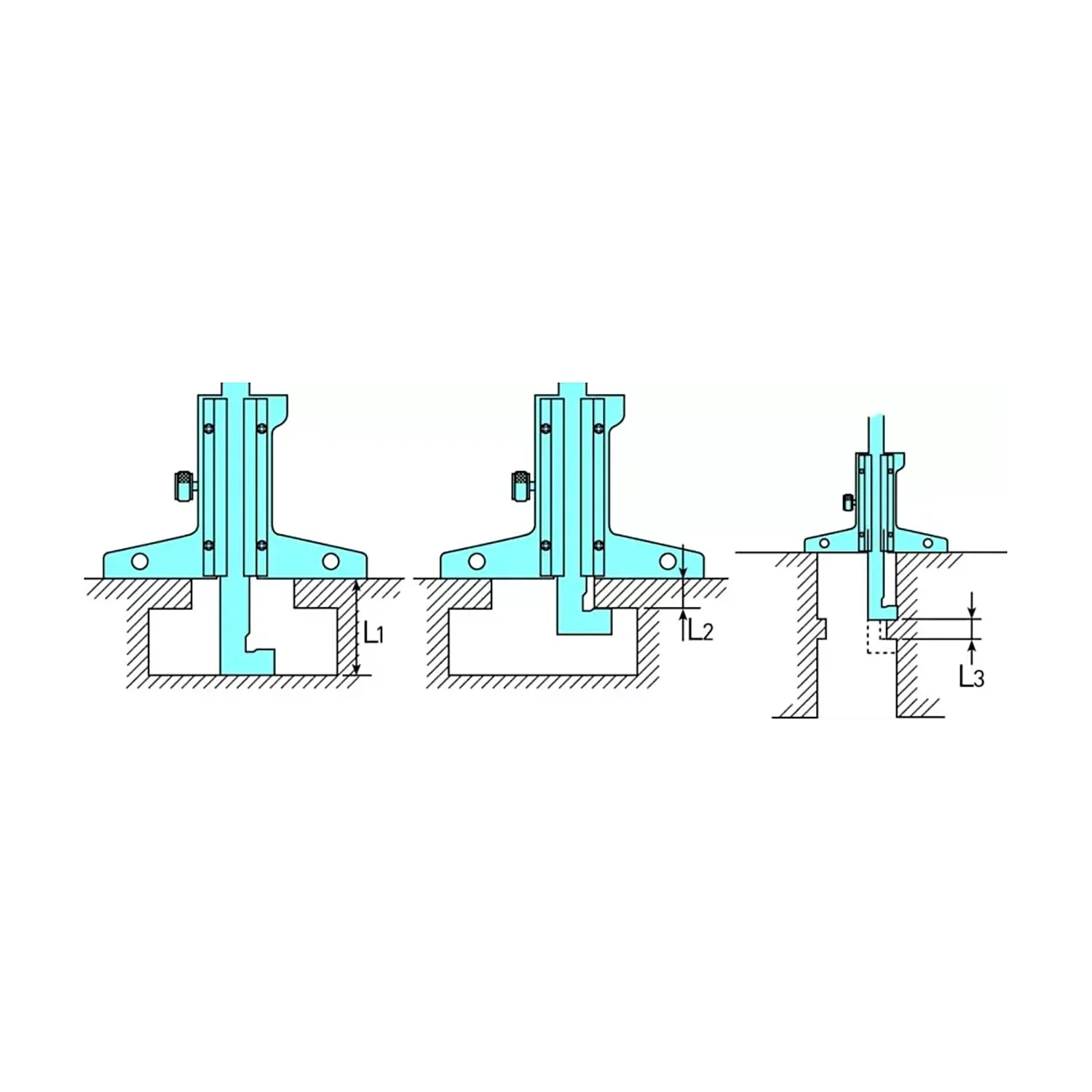 Mitutoyo 0 - 150 mm Hook End Vernier Depth Gauge with Fine Adjustment, 527-411