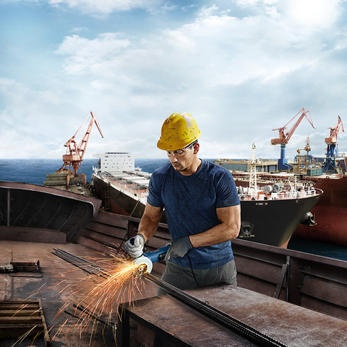 Bosch 100mm / 4 inch 900W Professional Angle Grinder, GWS 9-100 P