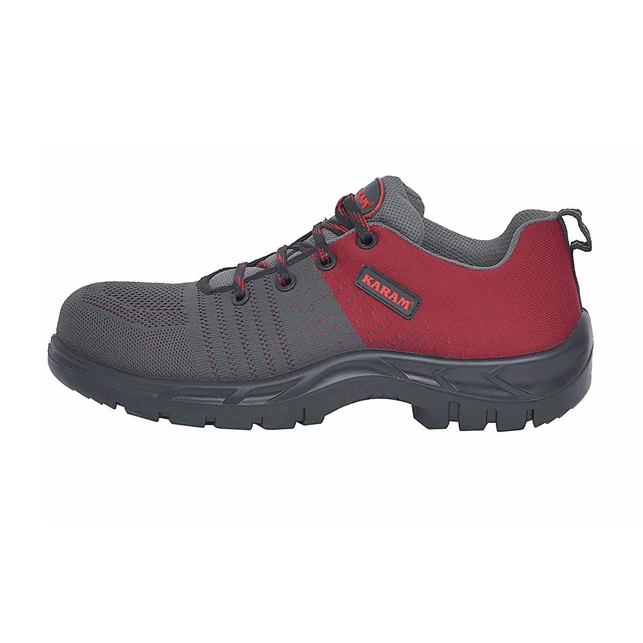 Buy Karam Flytex Upper Safety Shoe - Fibre Toe (Red & Black