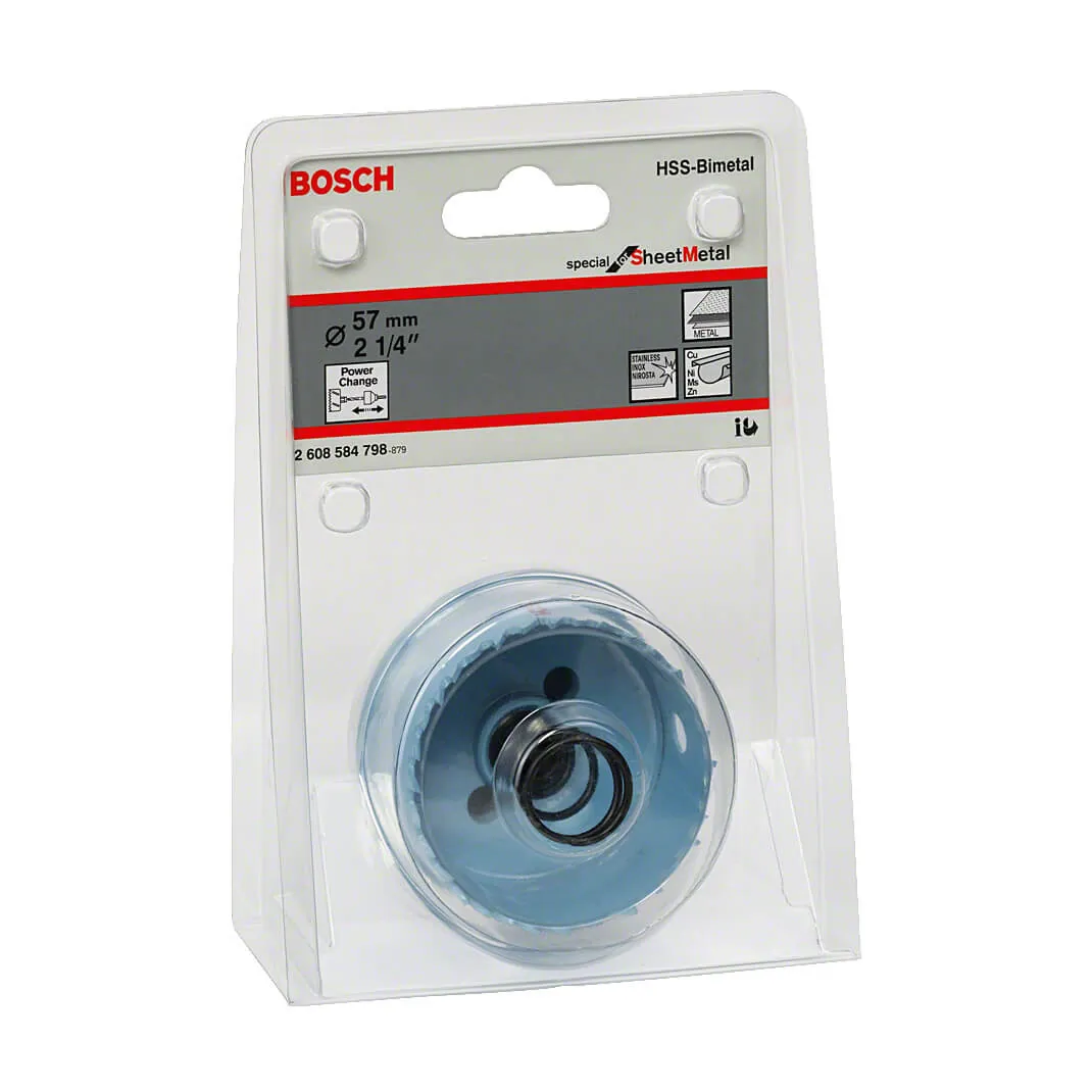 Bosch 57 mm Sheet Metal Power Change Adapter, 2 608 584 798