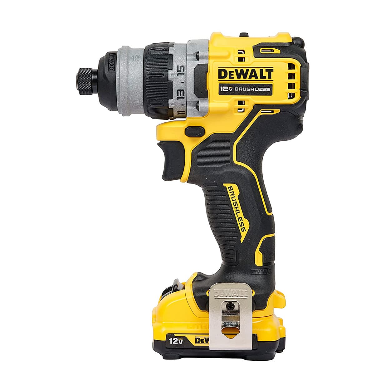 Dewalt 18V / 10mm Li-ion Cordless Brushless Multi-Head Drill Machine With 2x2.0 Ah Batteries & Charger, DCD703D2-B1