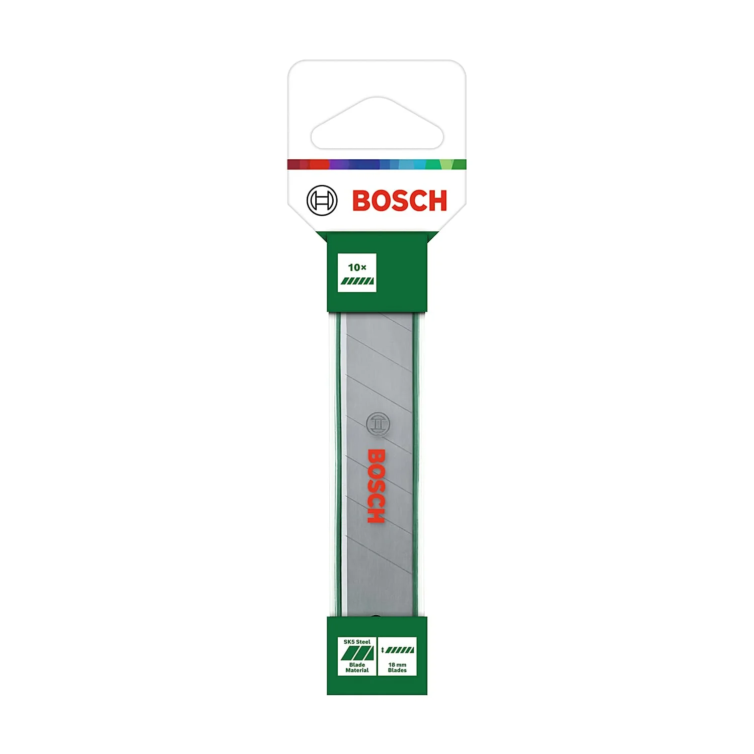 Bosch 18 mm Snap-Off Blades (Pack of 10 Pcs), 1 600 A03 2US