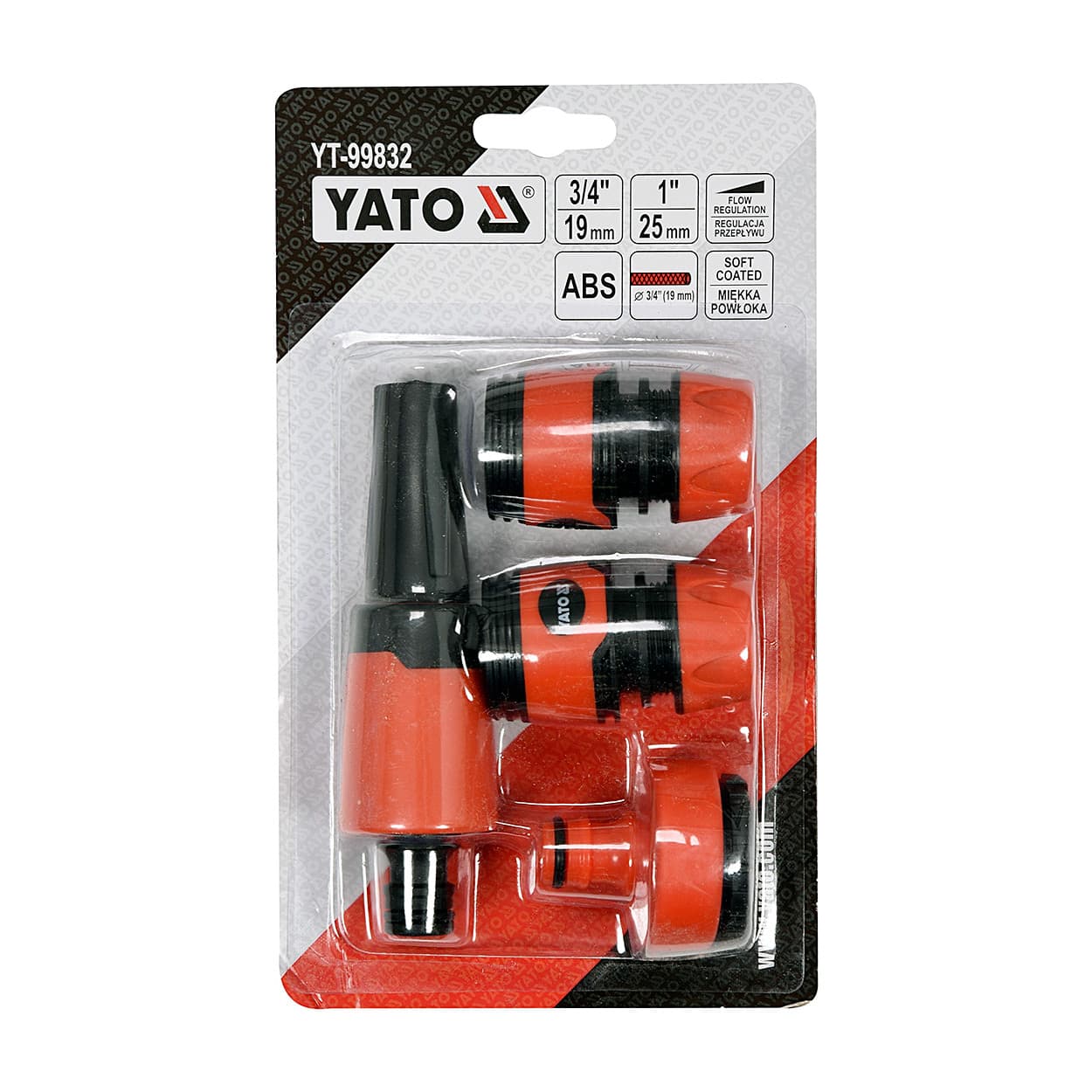 Yato 3/4 & 1Inch Sq. Drive Connector Kit With Sprinkler (Pack of 4 Pcs), YT-99832