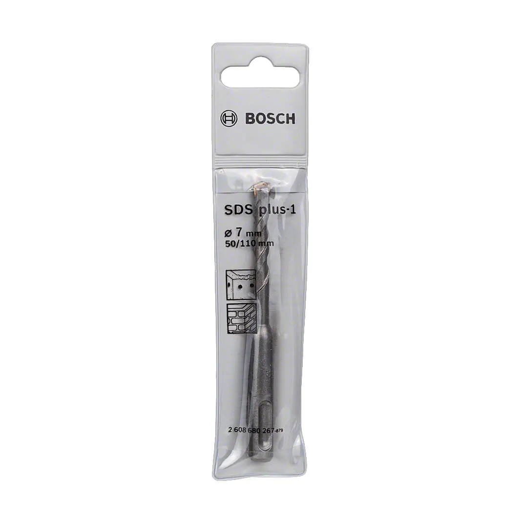 Bosch 7.00 x 110 mm SDS plus-1 Drill Bits, 2 608 680 267