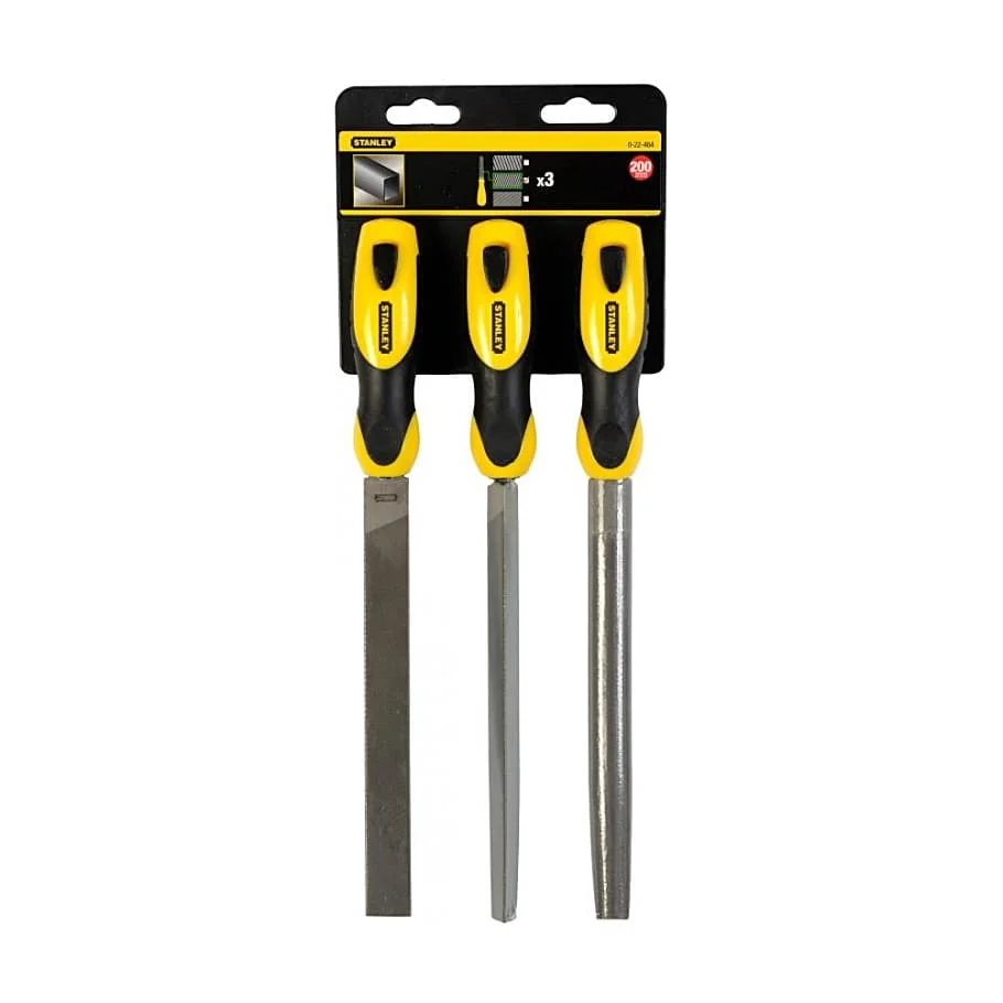 Stanley 200 mm File Set (Pack Of 3 Pcs), 0-22-464