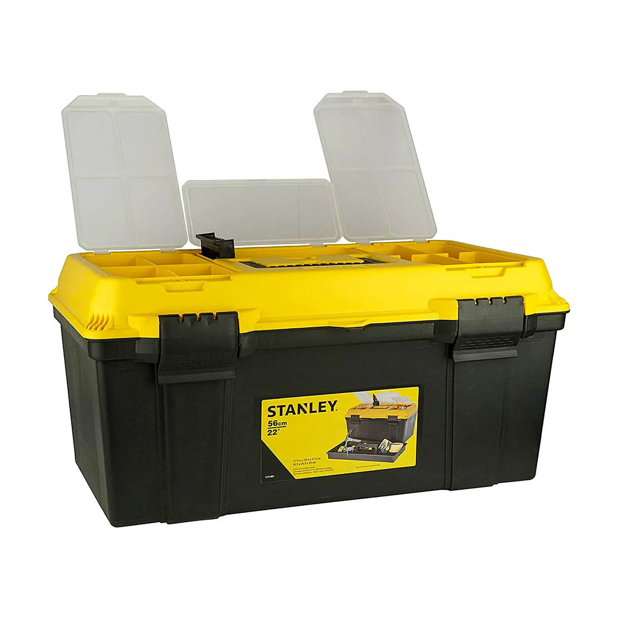 Stanley 22 Inch Organised Maestro Tool Box With Clear Top Lid, 1-71-951