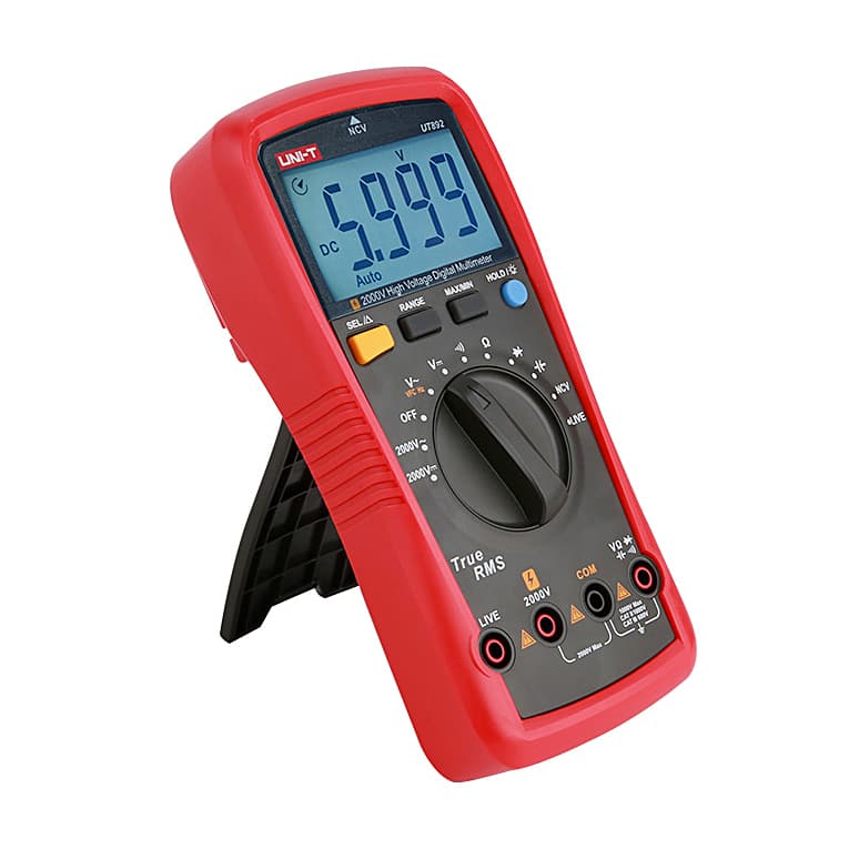 UNI-T 6000 Count / 2000V AC/DC High Voltage Digital Multimeter, UT892