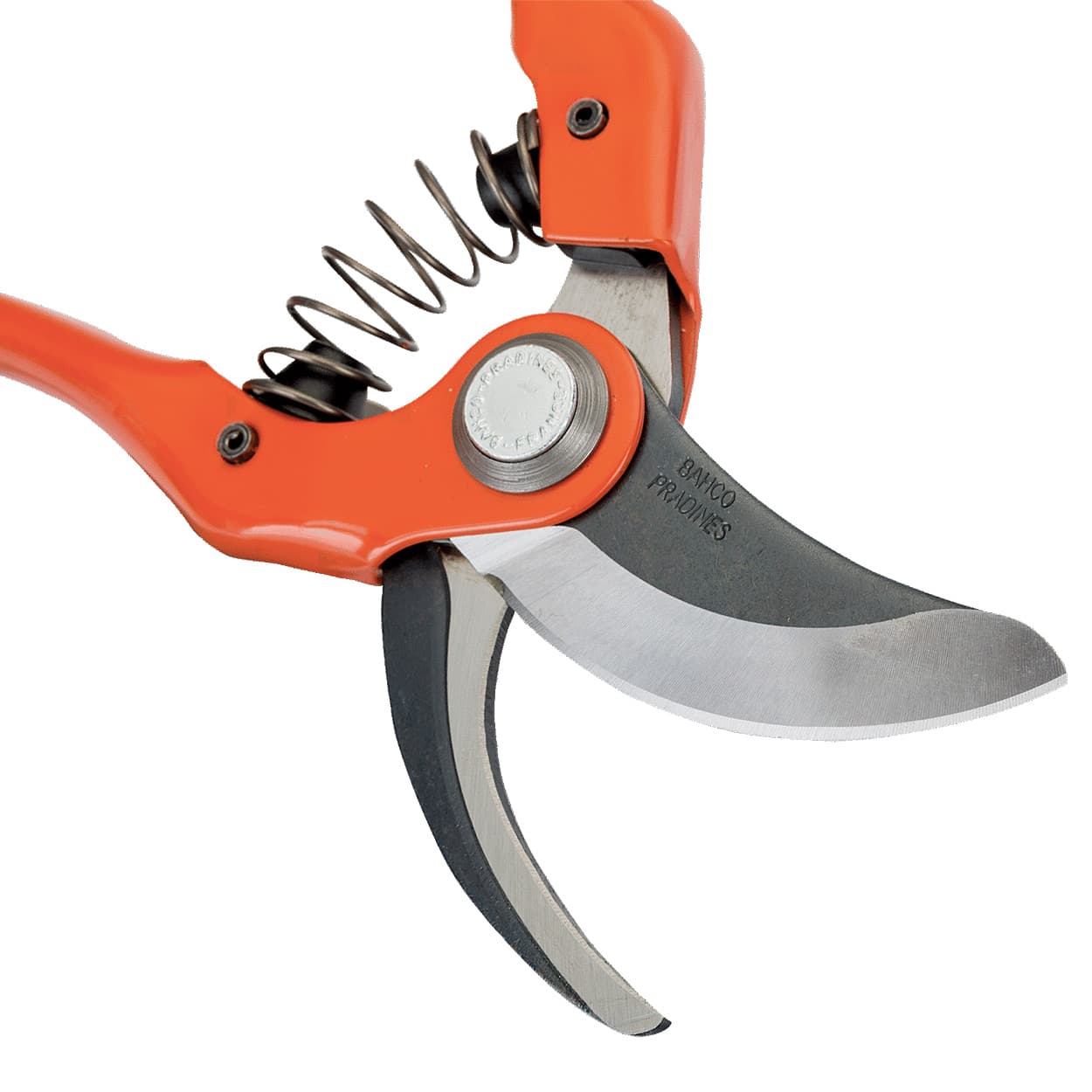 Bahco 180 mm / 7 Inch Bypass Secateurs With Stamped/Pressed Steel Handle & Angled Cutting Head, P121-18-F