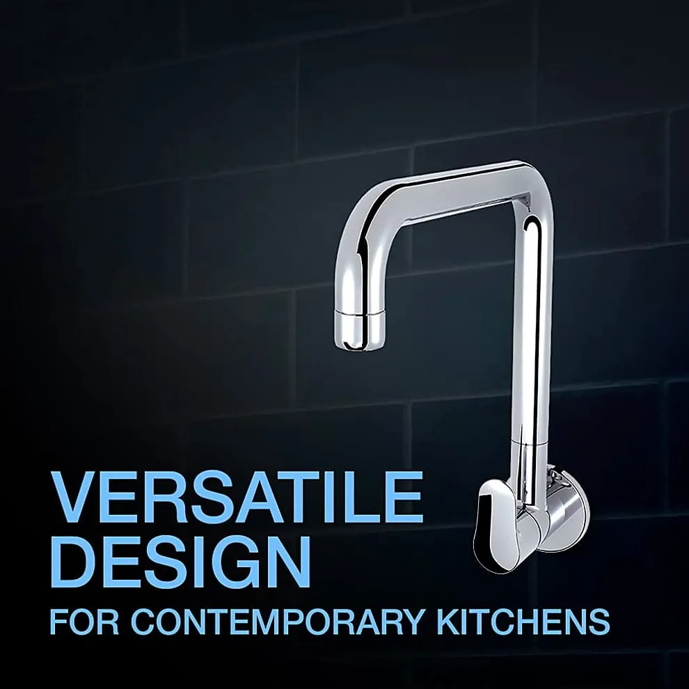 Kohler July Wall Mount Cold Only Kitchen Faucet In Polished Chrome Finish, K-20588IN-4-CP