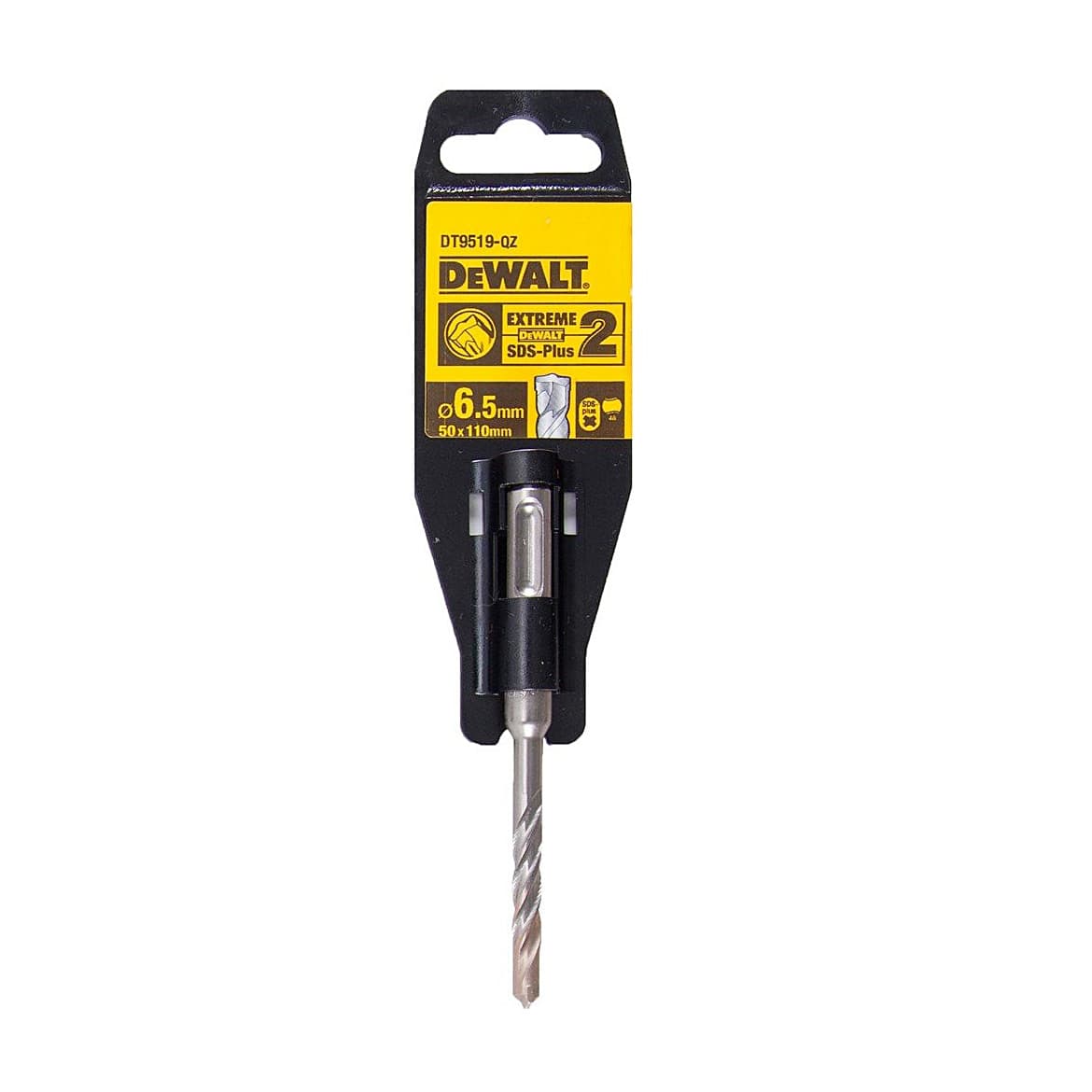 Dewalt 6.50 x 110 mm Extreme SDS Plus 2 Cutter Drill Bit, DT9519-QZ
