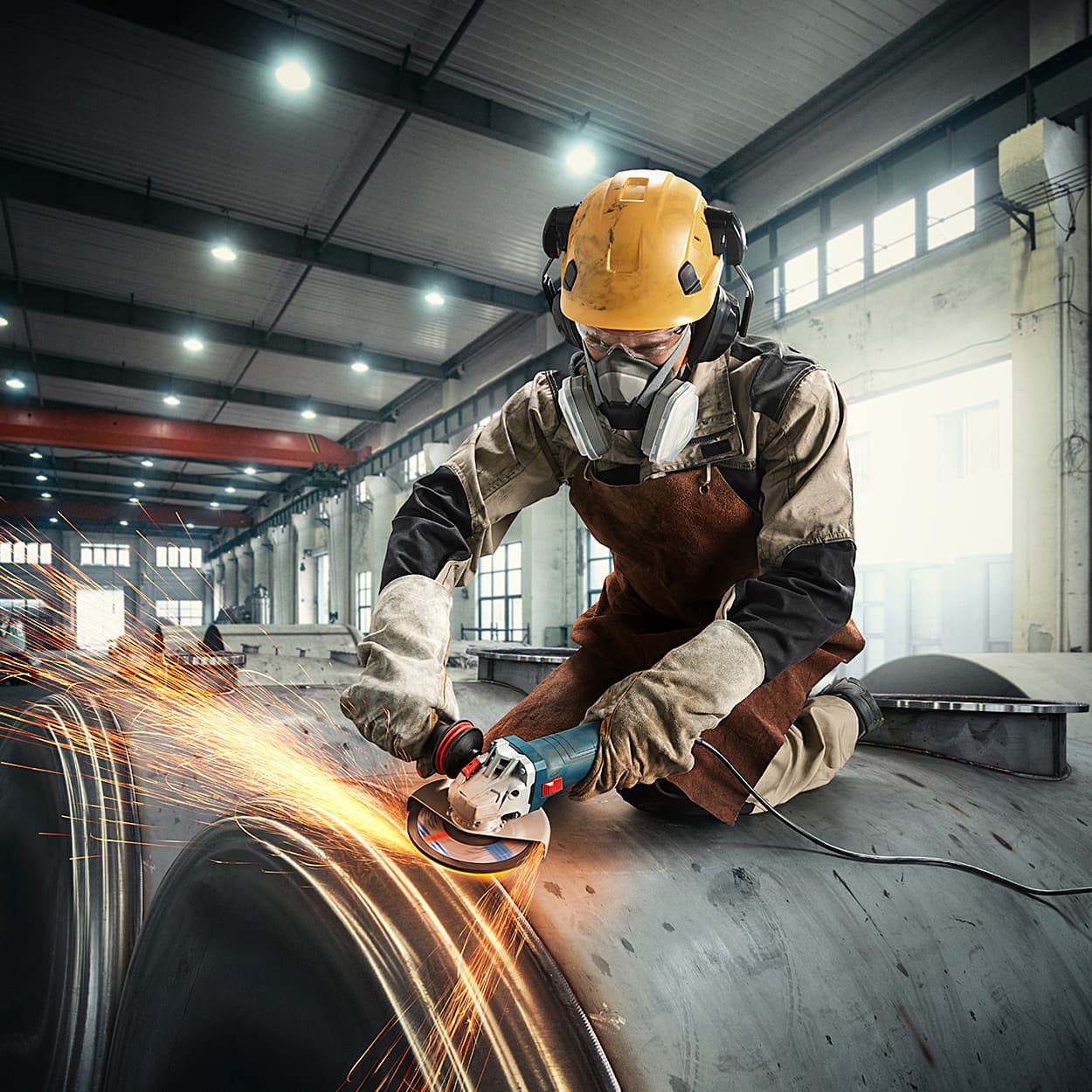 Bosch 125mm / 5 inch 1200W Professional Angle Grinder, GWS 12-125 S