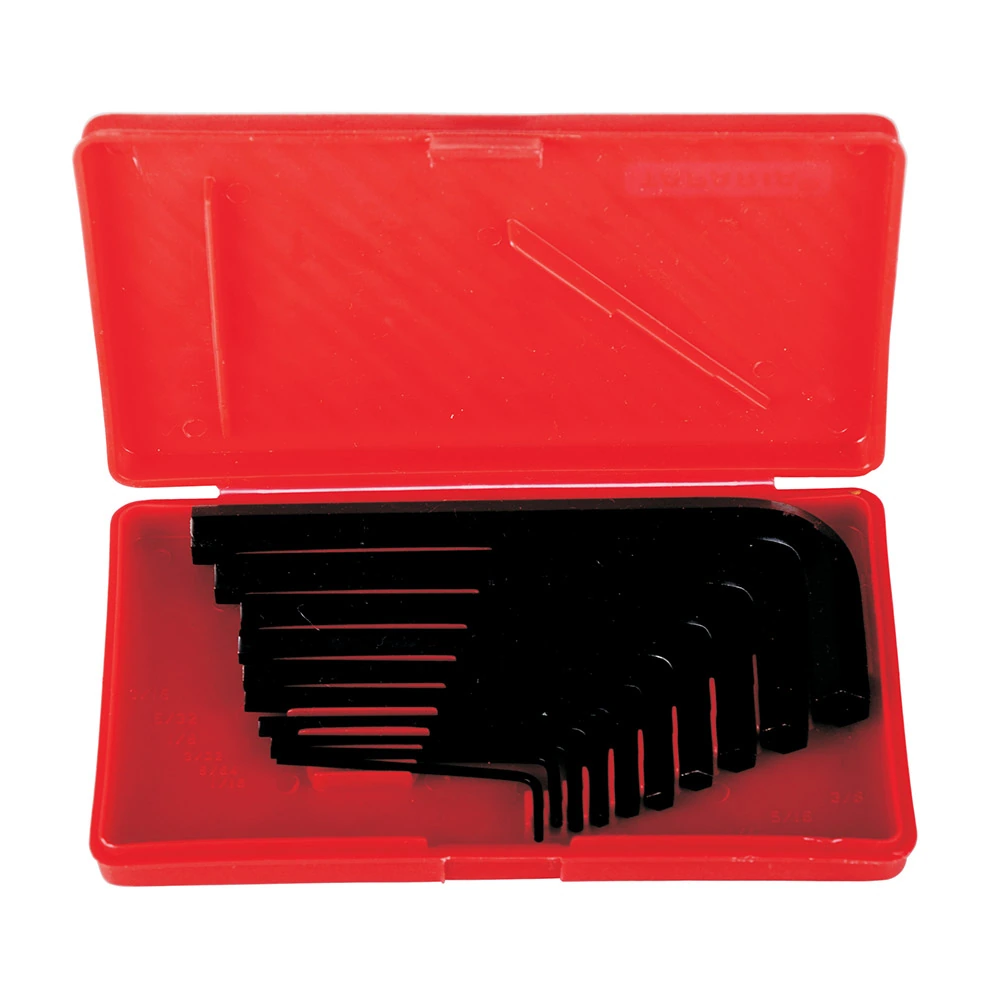 Taparia 10 Pcs (1/16 inch - 3/8 inch) Allen Key Sets, Black Finish, KI 10V