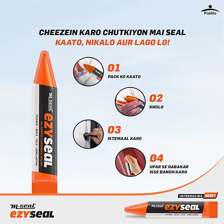 M-Seal Ezyseal 40 gms Elastomeric Sealant (Pack of 10 Pcs)