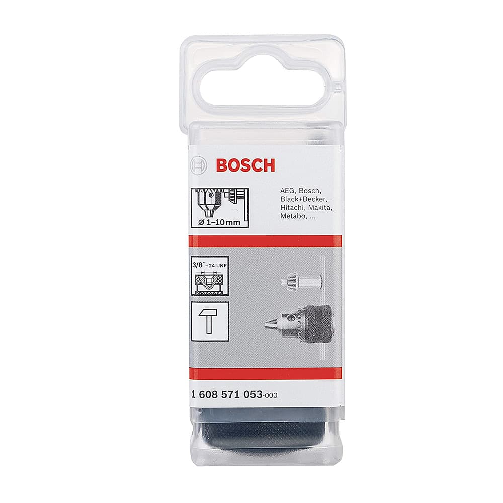 Bosch 3/8" x 24 UNF, 1 - 10 mm Capacity, Keyed Chucks, 1 608 571 053