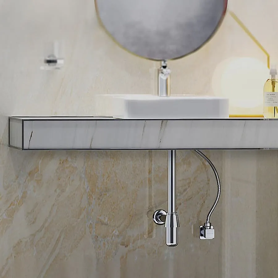 Kohler Complementary 350 mm Bottle Trap Without Drain In Polished Chrome Finish, K-75823IN-CP