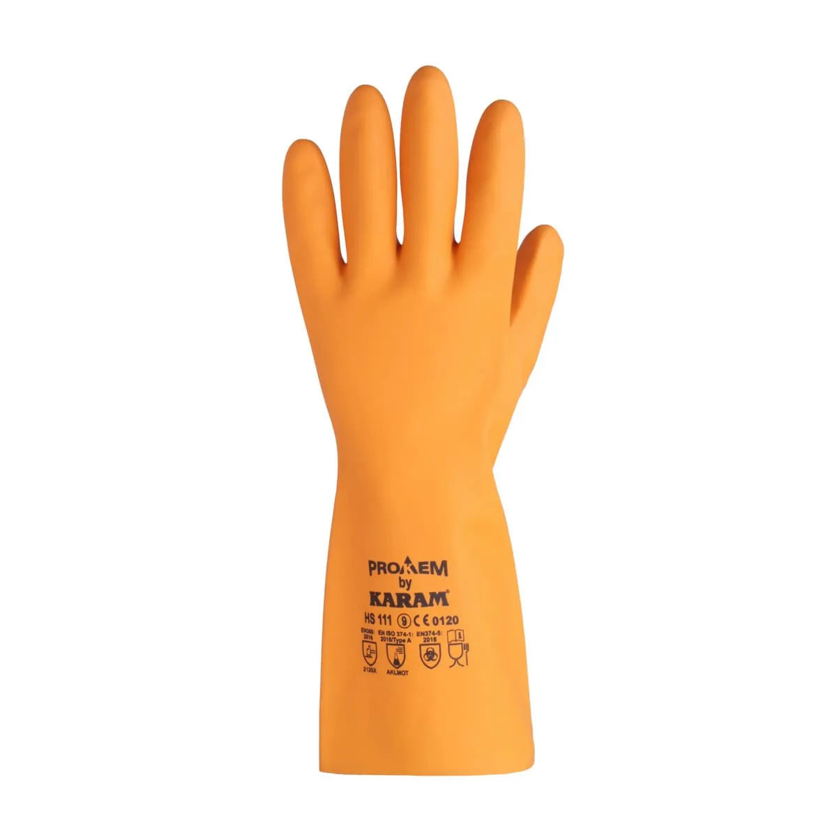 Karam Unsupported Natural Rubber Flocklined Gloves (Pack Of 12 Pair), HS111