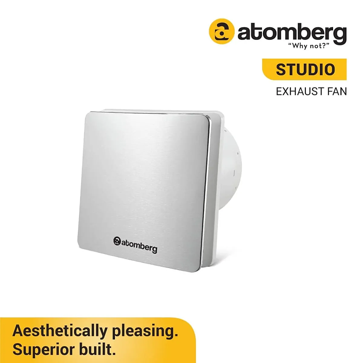 Atomberg Studio 150 mm Exhaust Fan with BLDC Motor (Stainless Steel)