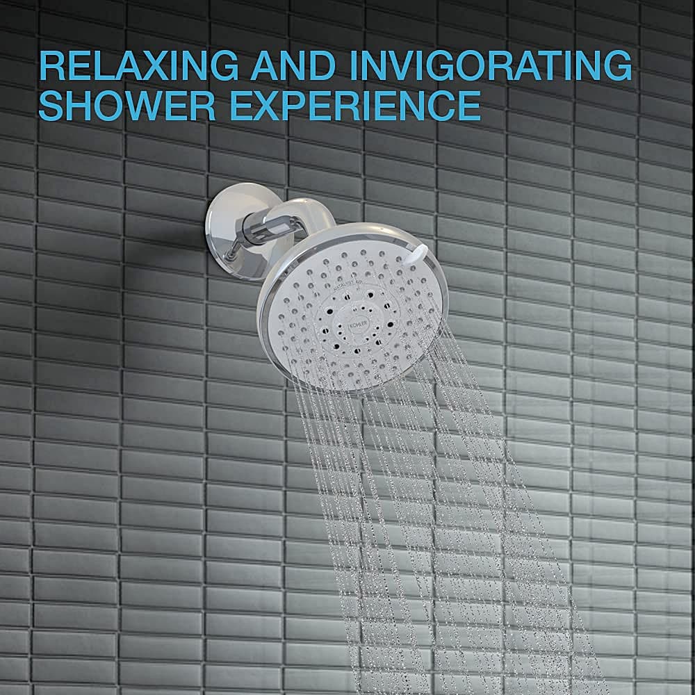 Kohler Rain Duet Multi Function Shower Head Without Shower Arm In Polished Chrome Finish, K-75924IN-CP