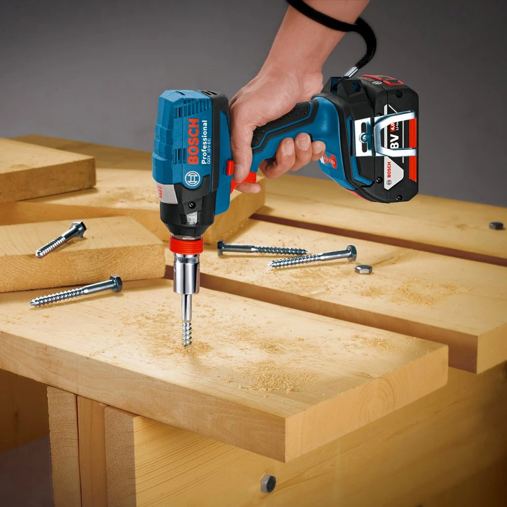 Bosch 18V Professional Cordless Impact Driver Wrench, GDX 18 V-EC