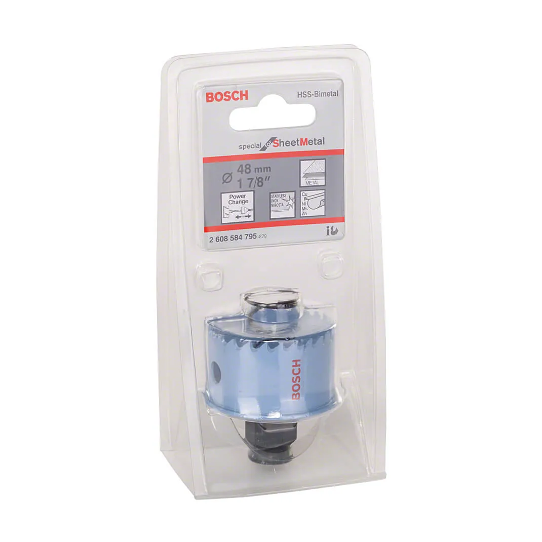 Bosch 48 mm Sheet Metal Power Change Adapter, 2 608 584 795