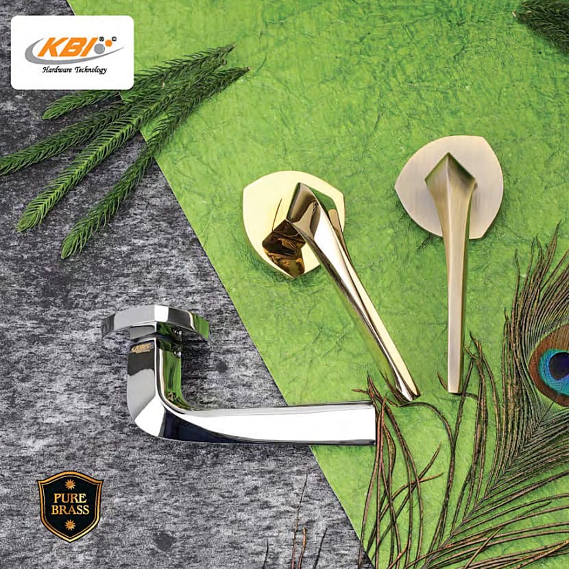 KBI I Ten Gold PVD Mortise Handle