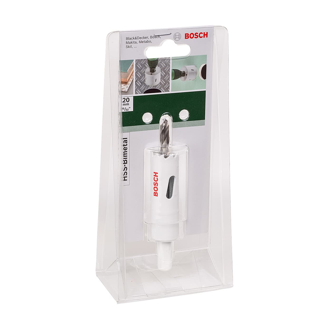 Bosch 20 mm HSS Bi-Metal Holesaw with Adaptor, 2 609 255 601