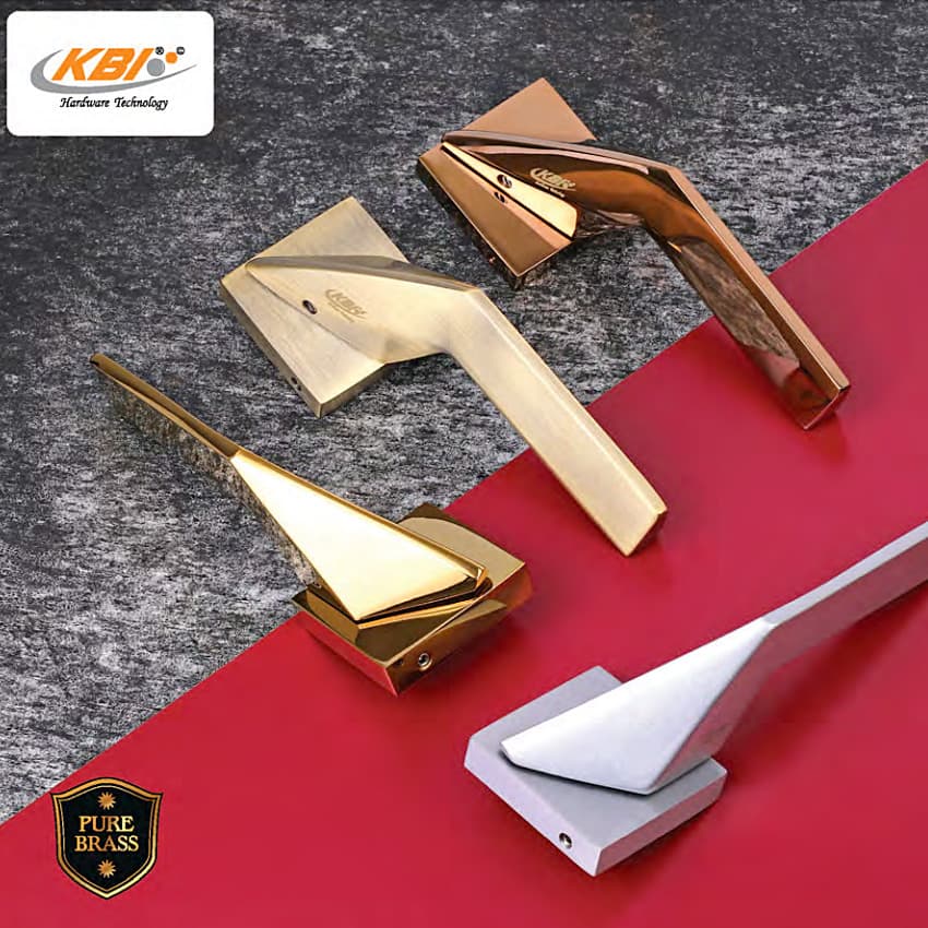 KBI Baleno Gold PVD Mortise Handle