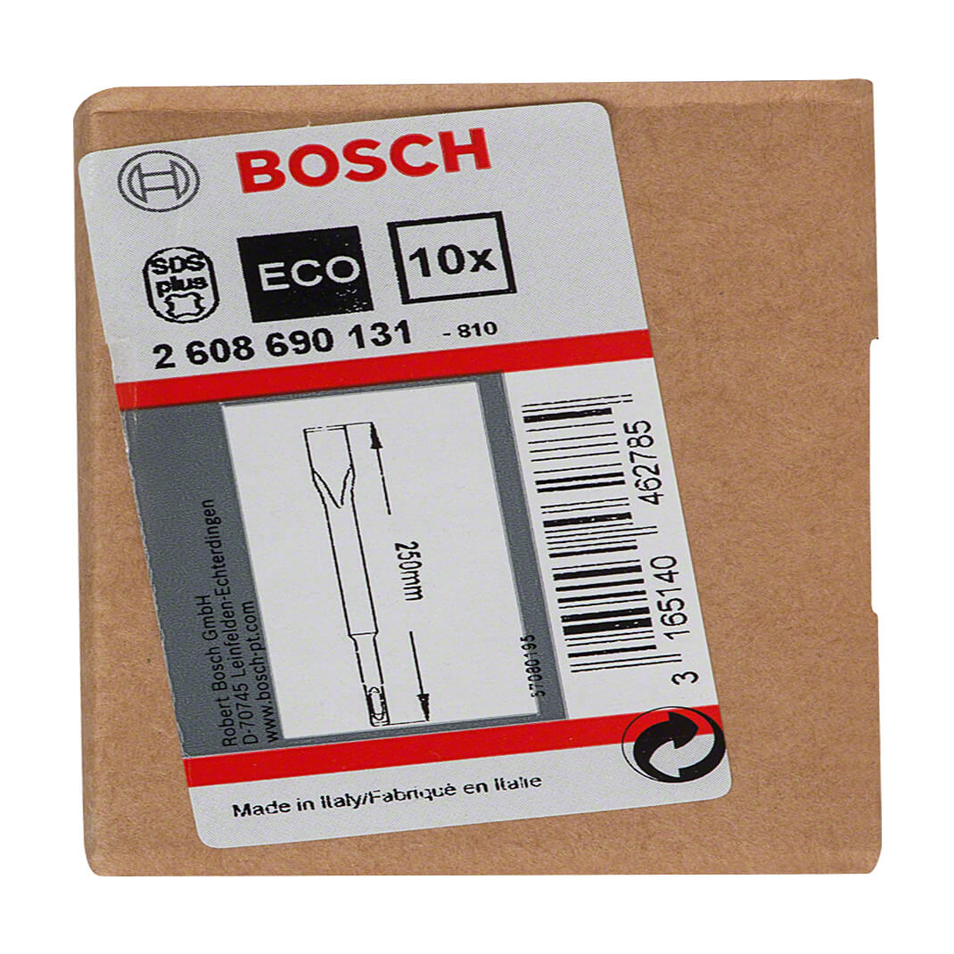 Bosch 250 mm Flat Chisel with SDS Plus Shank, 2 608 690 131