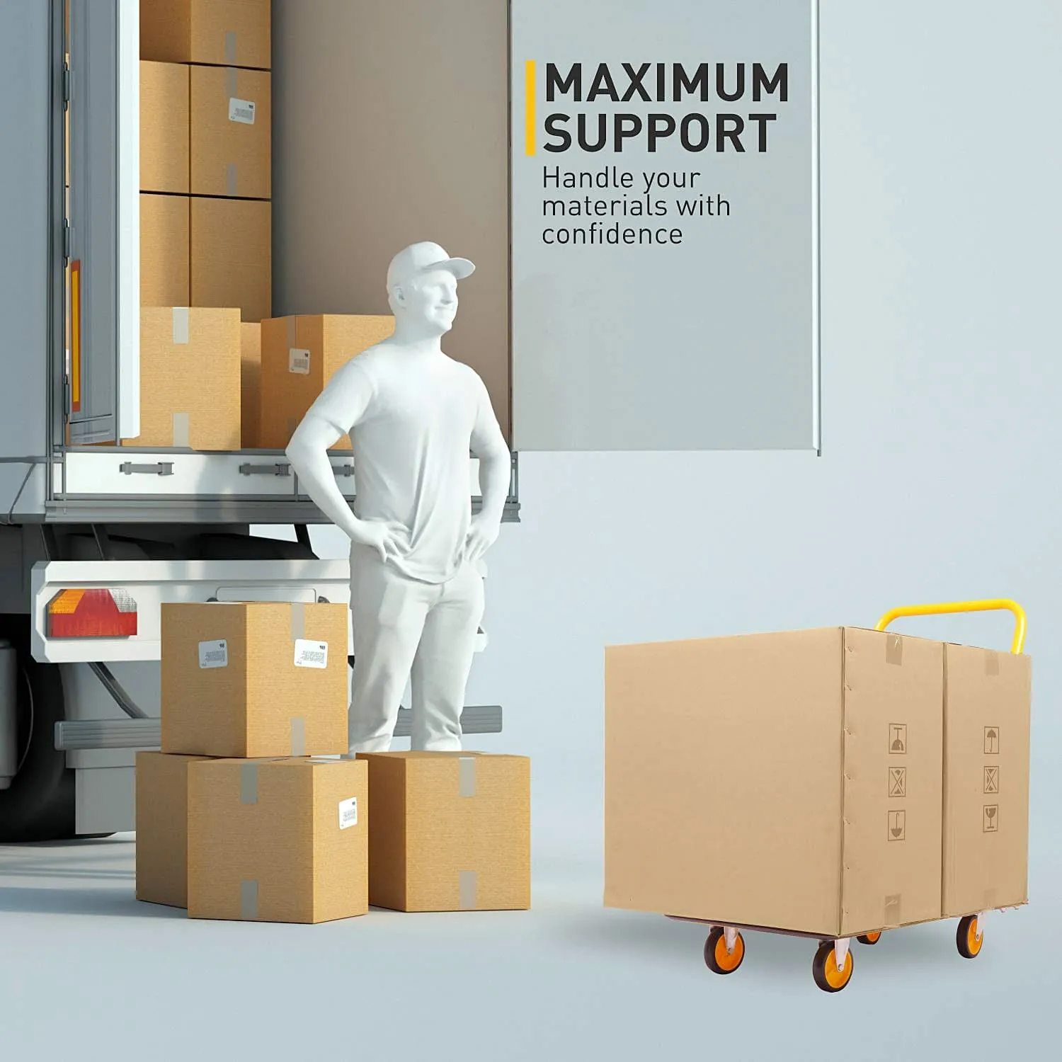 Stanley 150 Kg Load Capacity Folding Platform Truck, SXWT-PC527