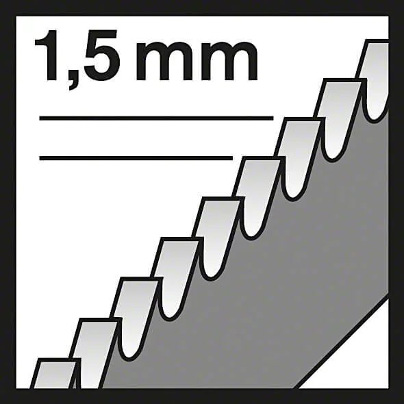 Bosch 83 mm Jigsaw Blades Flexible for Metal (T 118 EOF), 2 608 634 237